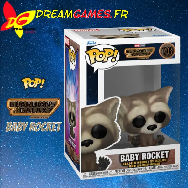 Funko Pop Guardians of the Galaxy 3 Baby Rocket 1208 Box