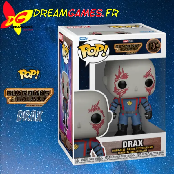 Funko Pop Guardians of the Galaxy 3 Drax 1204 Box