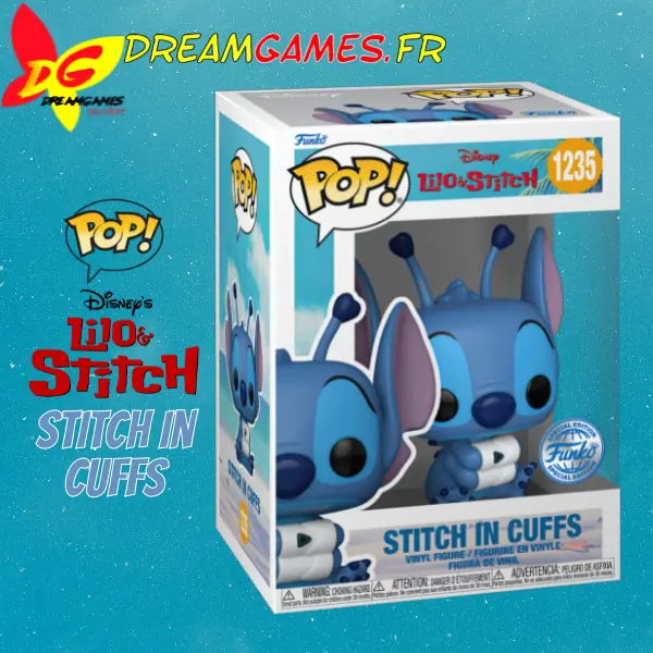 Funko Pop Lilo and Stitch Stitch in Cuffs 1235 Special Edition Box