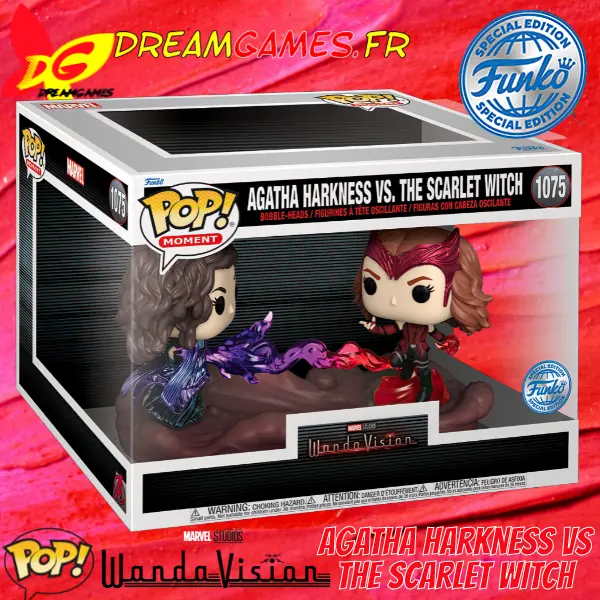 Funko Pop Moment Wandavision Agatha Harkness vs the Scarlet Witch 1075 Special Edition Box