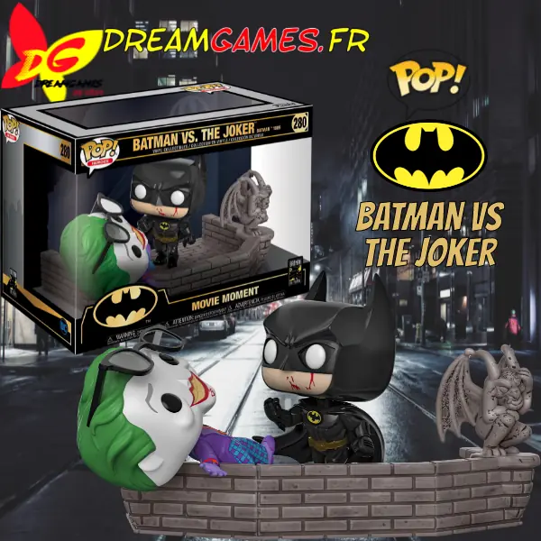 Funko Pop Movie Moment Batman vs The Joker Batman 1989 280 Box Fig