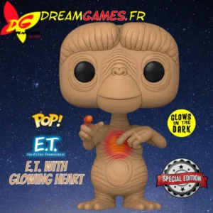 Funko Pop Movies E.T. with Glowing Heart 1258 Glow Special Edition Fig