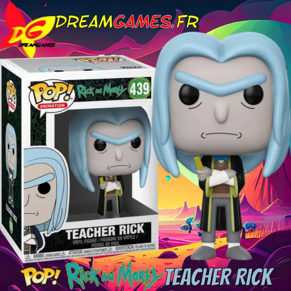Funko Pop Rick and Morty Teacher Rick 439 Box Fig