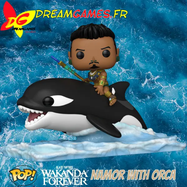 Funko Pop Wakanda Forever Namor with Orca 116 Rides Black Panther