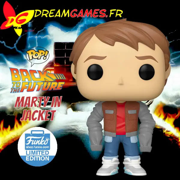 Funko Pop Back to the Future Marty in Jacket 1025 Limited Edition Fig