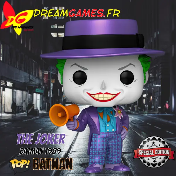 Funko Pop Batman The Joker Batman 1989 403 Metallic Special Edition Fig