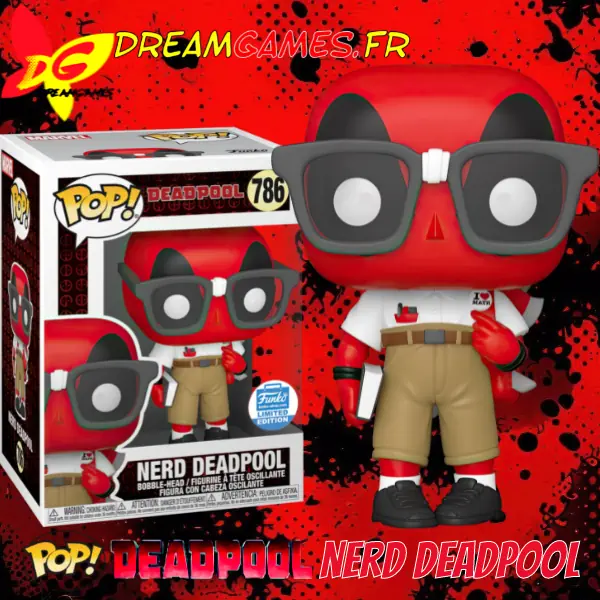 Funko Pop Deadpool Nerd Deadpool 786 Limited Edition Box Fig