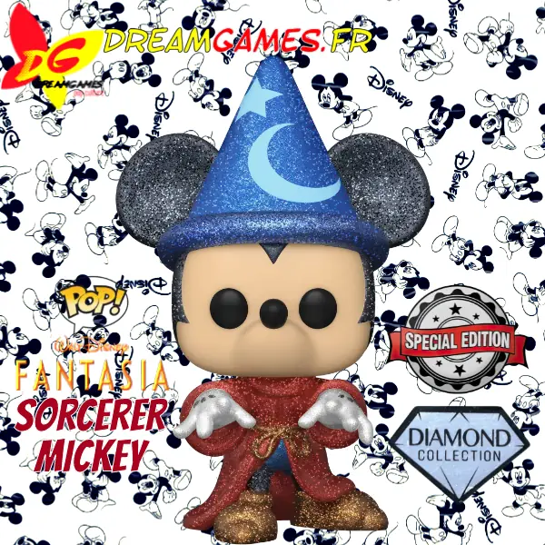 Funko Pop Fantasia Sorcerer Mickey 990 Diamond Special Edition