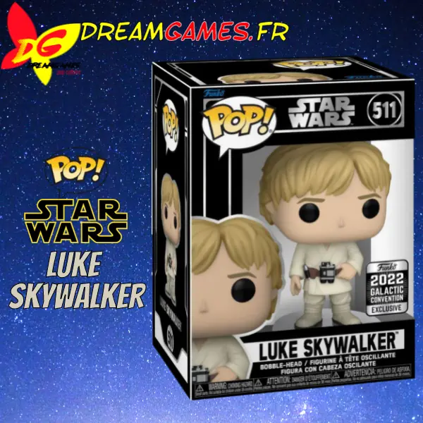 Funko Pop Star Wars Luke Skywalker 511 2022 Galactic Convention