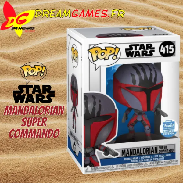 Funko Pop Star Wars Mandalorian Super Commando 415 Limited Edition