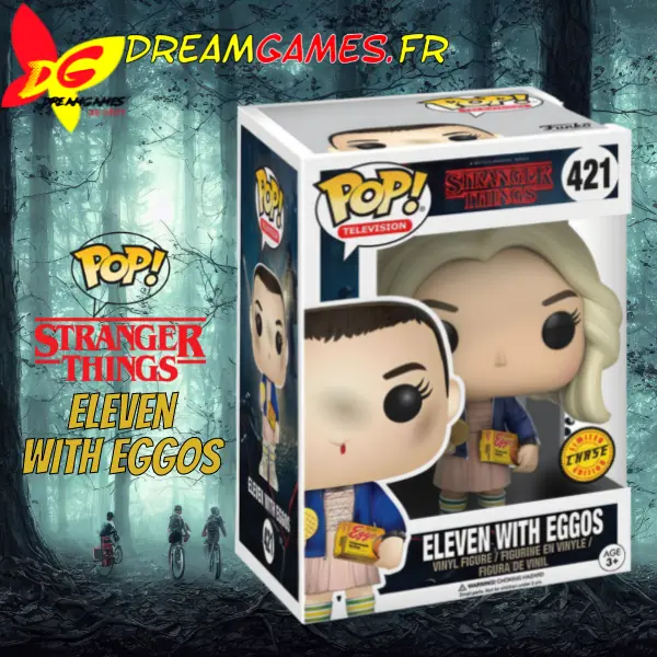Funko Pop Stranger Things Eleven with Eggos 421 Chase Box