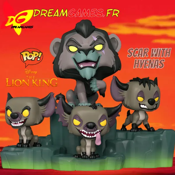 Funko Pop Villains Scar with Hyenas 1204 Special Edition Fig