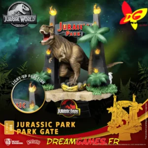Diorama D-Stage Jurassic Park Park Gate 088 01