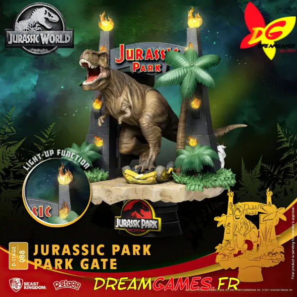 Diorama D-Stage Jurassic Park Park Gate 088