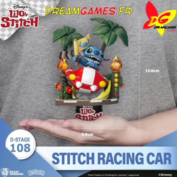 Diorama D-Stage Stitch Racing Car Lilo and Stitch 108 03