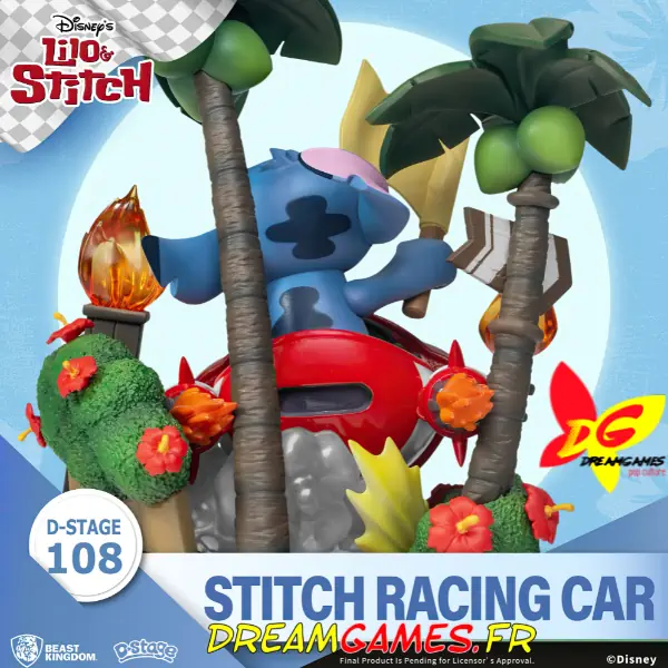 Diorama D-Stage Stitch Racing Car Lilo and Stitch 108 05