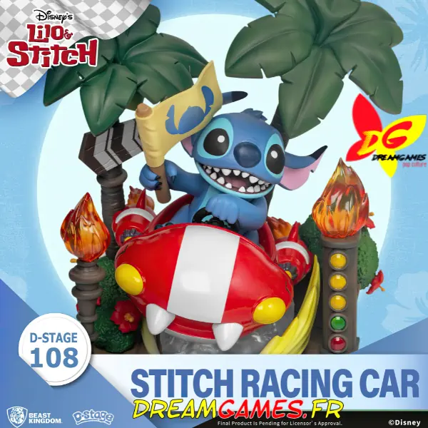 Diorama D-Stage Stitch Racing Car Lilo and Stitch 108 06
