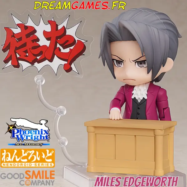 Figurine Good Smile Company Nendoroid Phoenix Wright Ace Attorney Miles Edgeworth Fig 02