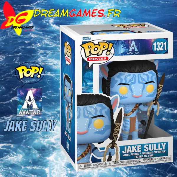 Funko Pop Avatar Jake Sully 1321 Way of the Water Box