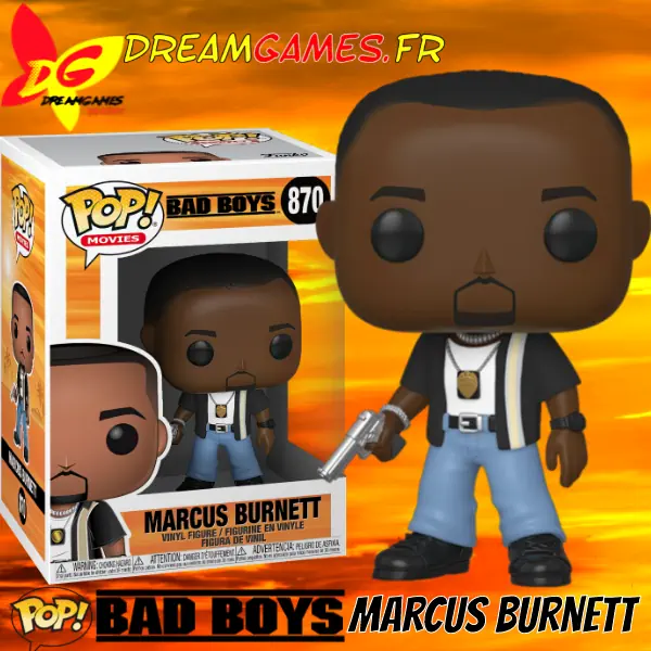 Funko Pop Bad Boys Marcus Burnett 870 Box Fig