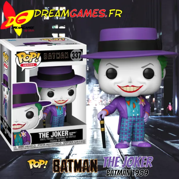 Funko Pop Batman The Joker Batman 1989 337 Box Fig