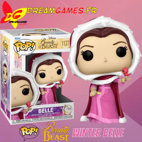 Funko Pop Beauty and the Beast Winter Belle 1137 Box Fig