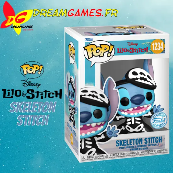 Funko Pop Lilo and Stitch Skeleton Stitch 1234 Special Edition Box