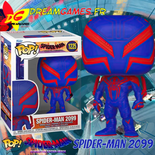 Funko Pop Spider-Man Across the Spider-Verse Spider-Man 2099 1225 Box Fig