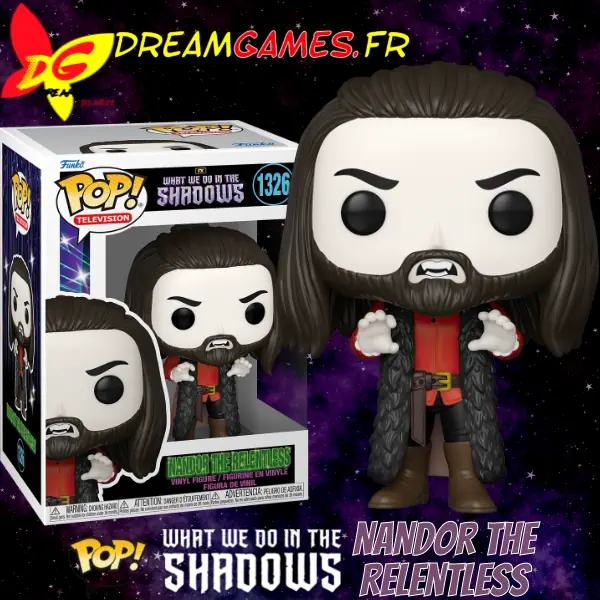 Funko Pop What we do in the Shadows Nandor the Relentless 1326 Box Fig