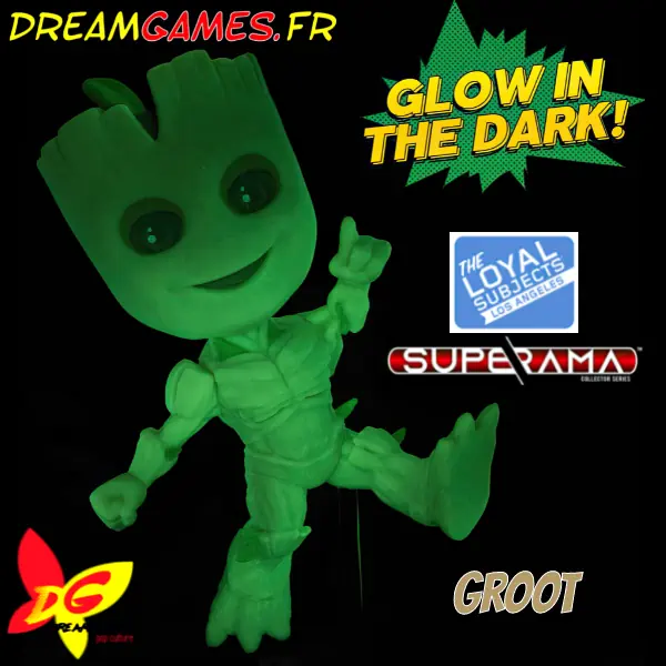 The Loyal Subjects Superama Groot Glow in the Dark SDCC 2022 Exclusive