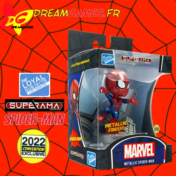 Superama Metallic Spider-Man 10cm 2022 Convention Exclusive