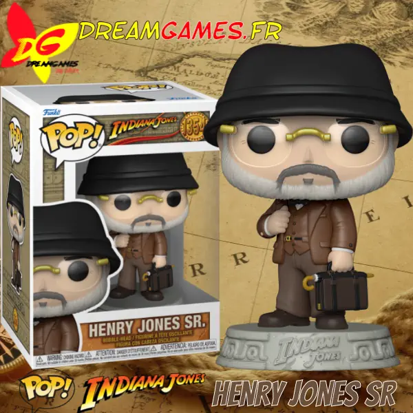 Funko Pop Indiana Jones 1354 Henry Jones Sr Box Fig