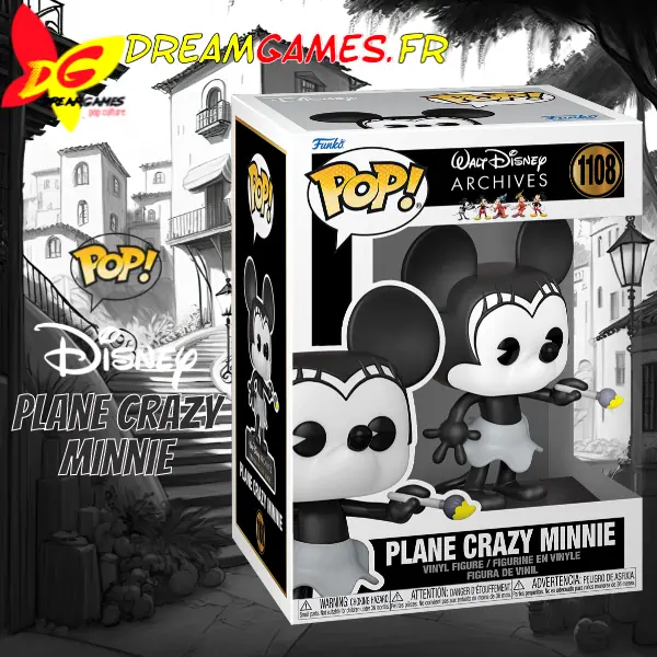 Funko Pop Plane Crazy Minnie Mouse 1108  Disney Archives