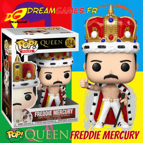 Funko Pop Rocks Queen Freddie Mercury 184 Box Fig