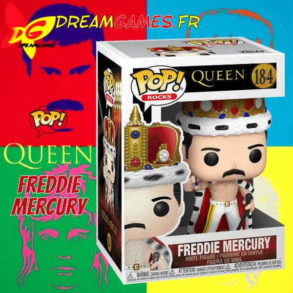 Funko Pop Rocks Queen Freddie Mercury 184 Box