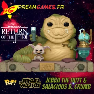 Funko Pop Star Wars Jabba the Hutt and Salacious B Crumb Return of the Jedi 40th Fig