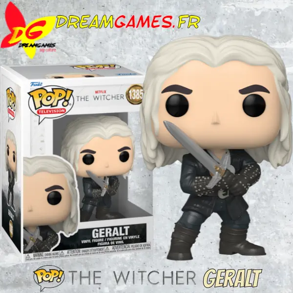 Funko Pop The Witcher 1385 Geralt Season 3 Box Fig