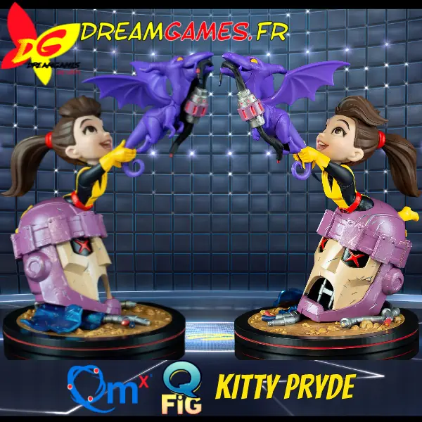 Qmx Q-Fig Elite X-Men Kitty Pryde plus Lockheed Fig 01
