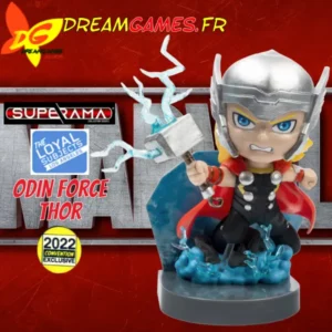 The Loyal Subjects Superama Odin Force Thor Black Light 10cm 2022 Convention Exclusive Fig