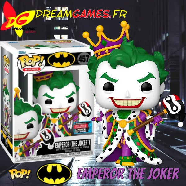 Funko Pop Batman 457 Emperor The Joker 2022 Fall Convention Box Fig