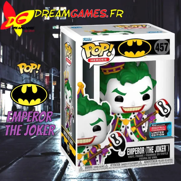 Funko Pop Batman 457 Emperor The Joker 2022 Fall Convention Box