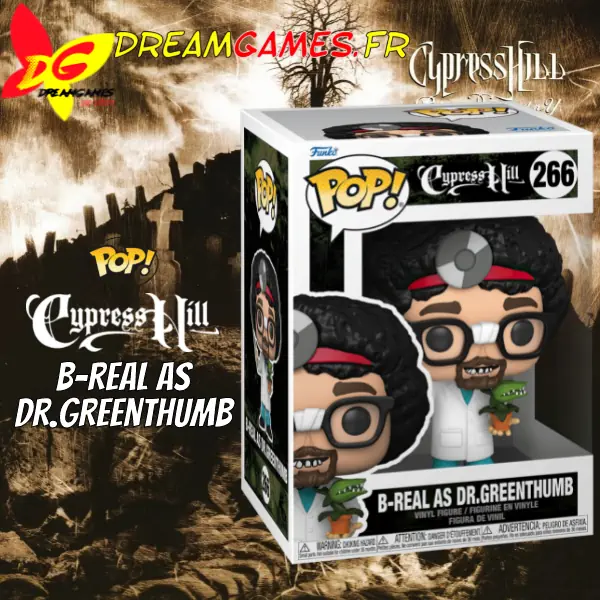 Funko Pop Cypress Hill 266 B-Real as Dr.Greenthumb Box