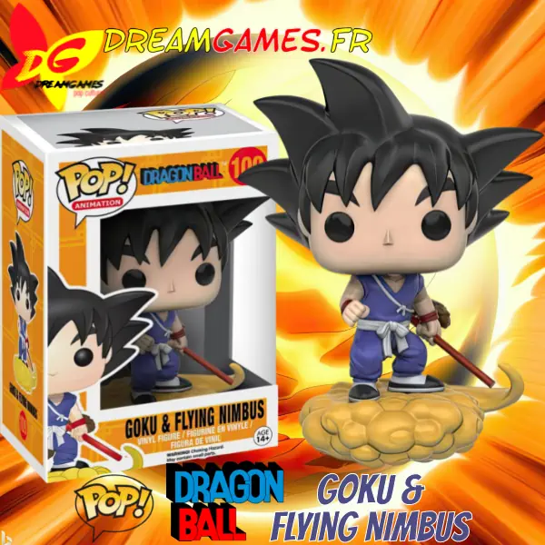 Funko Pop DragonBall 109 Goku & Flying Nimbus Box Fig