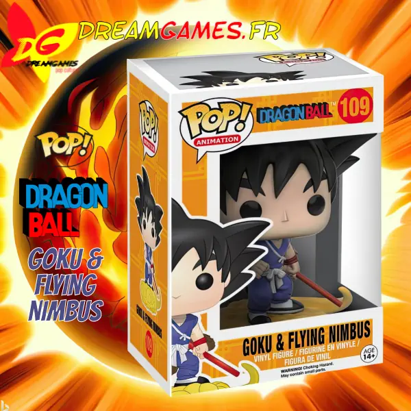 Funko Pop DragonBall 109 Goku & Flying Nimbus Box