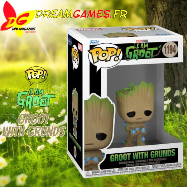 Funko Pop I Am Groot 1194 Groot with Grunds Box