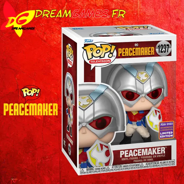 Funko Pop Peacemaker with Shield 1237 2022 Wondrous Convention Box