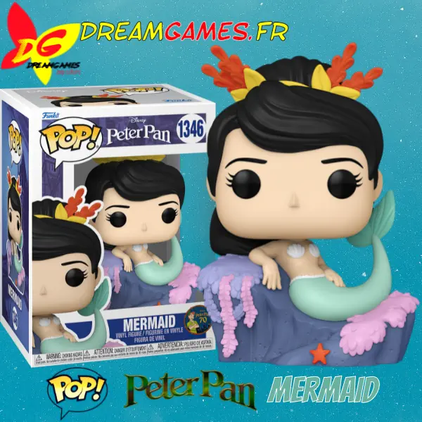Funko Pop Peter Pan 70 Mermaid 1346 Box Fig
