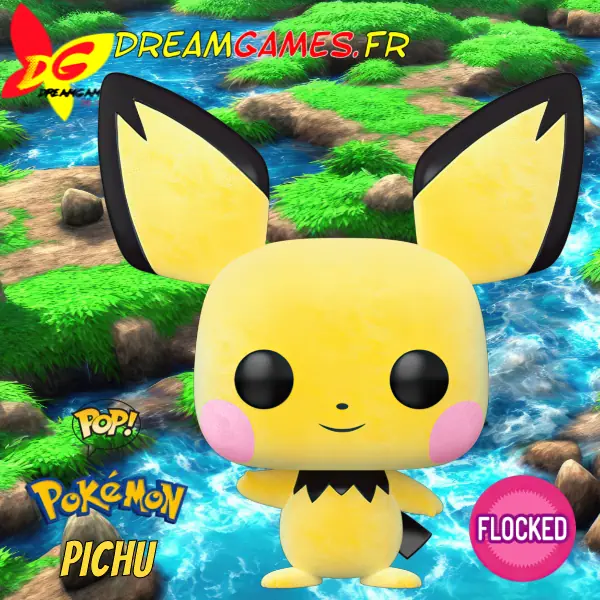 Figurine Funko Pop Pichu Flocked Pokémon 579