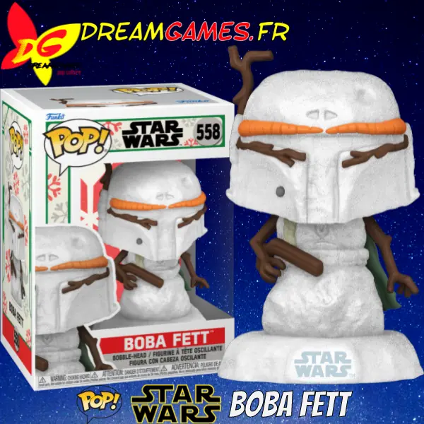 Funko Pop Boba Fett Snowman Star Wars Holiday 558
