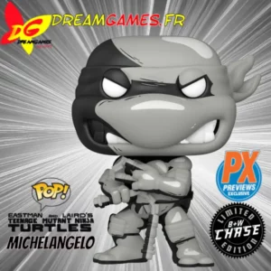Funko Pop MichelAngelo 34 Chase Teenage Mutant Ninja Turtles Px Previews Exclusive